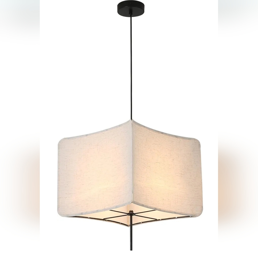 Modern Off-White Farmhouse Pendant Light